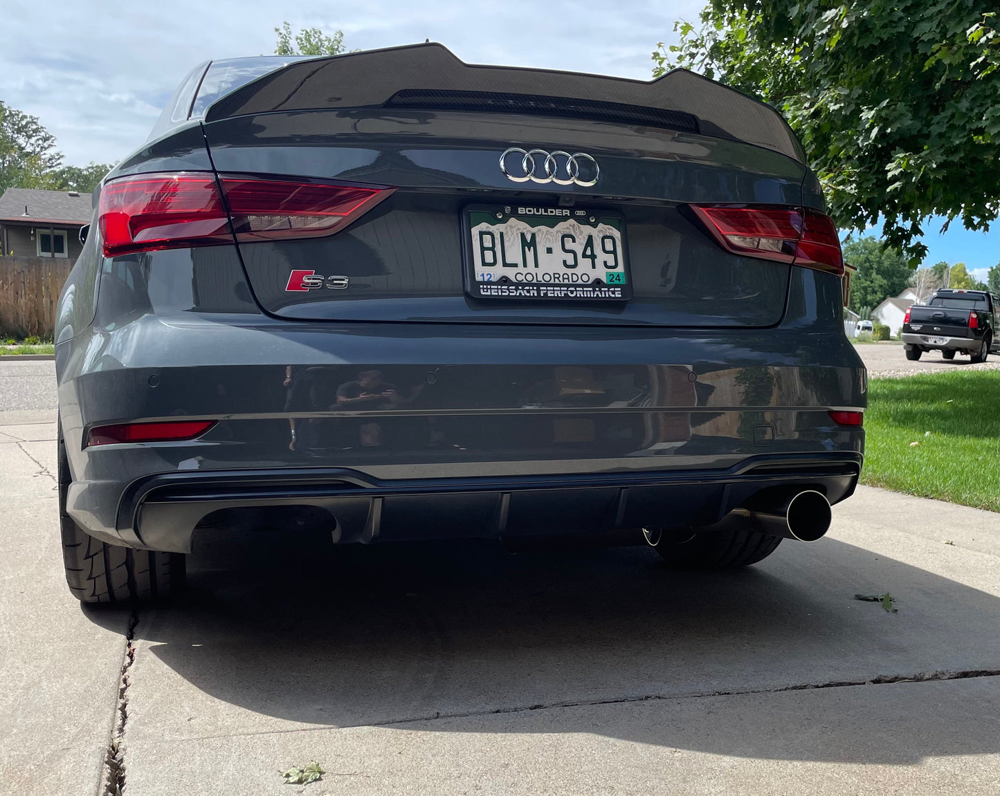 CCdesign 8V Audi S3 Single Exit Catback Exhaust (Passenger Side)