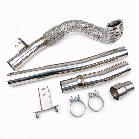 EM 3.5” Catless Exhaust Downpipe for FWD MQB vehicles