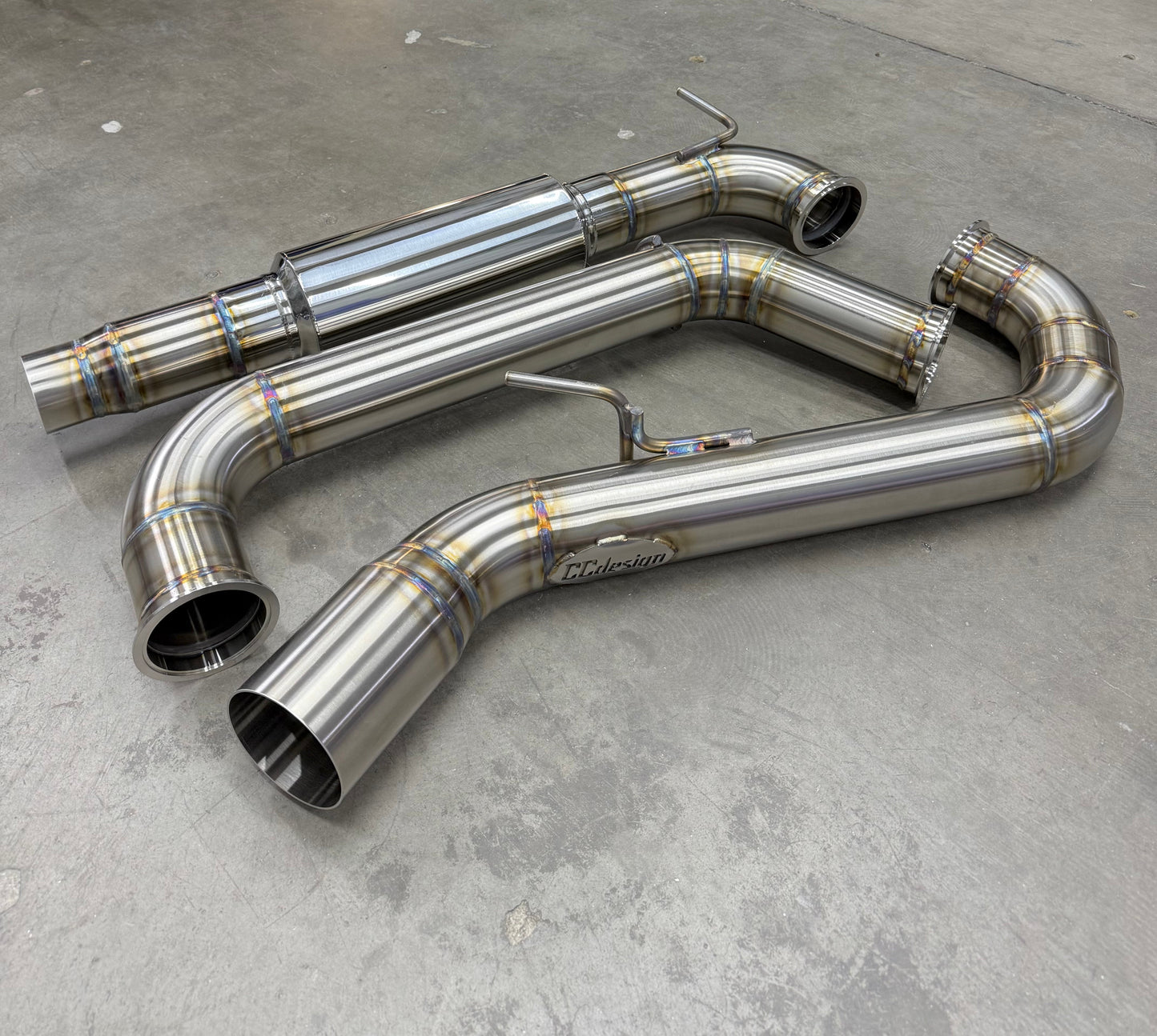 CCdesign **MK7.5** VW Golf GTI 3.5" Single Exit Catback Exhaust (Driver Side)