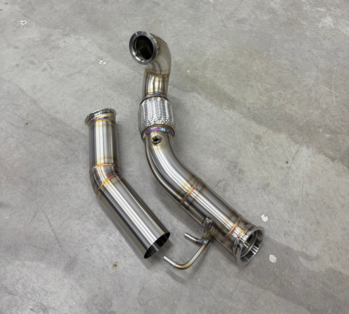 CCdesign Full 3.5" Downpipe MK7/7.5 VW GTI/Jetta 2.0T & 8V/8S Audi A3 FWD