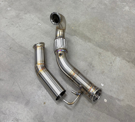 CCdesign Full 3.5" Downpipe MK7/7.5 VW GTI/Jetta 2.0T & 8V/8S Audi A3 FWD
