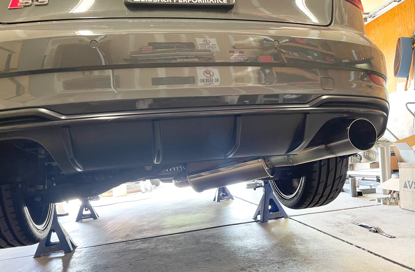 CCdesign 8V Audi S3 Single Exit Catback Exhaust (Passenger Side)