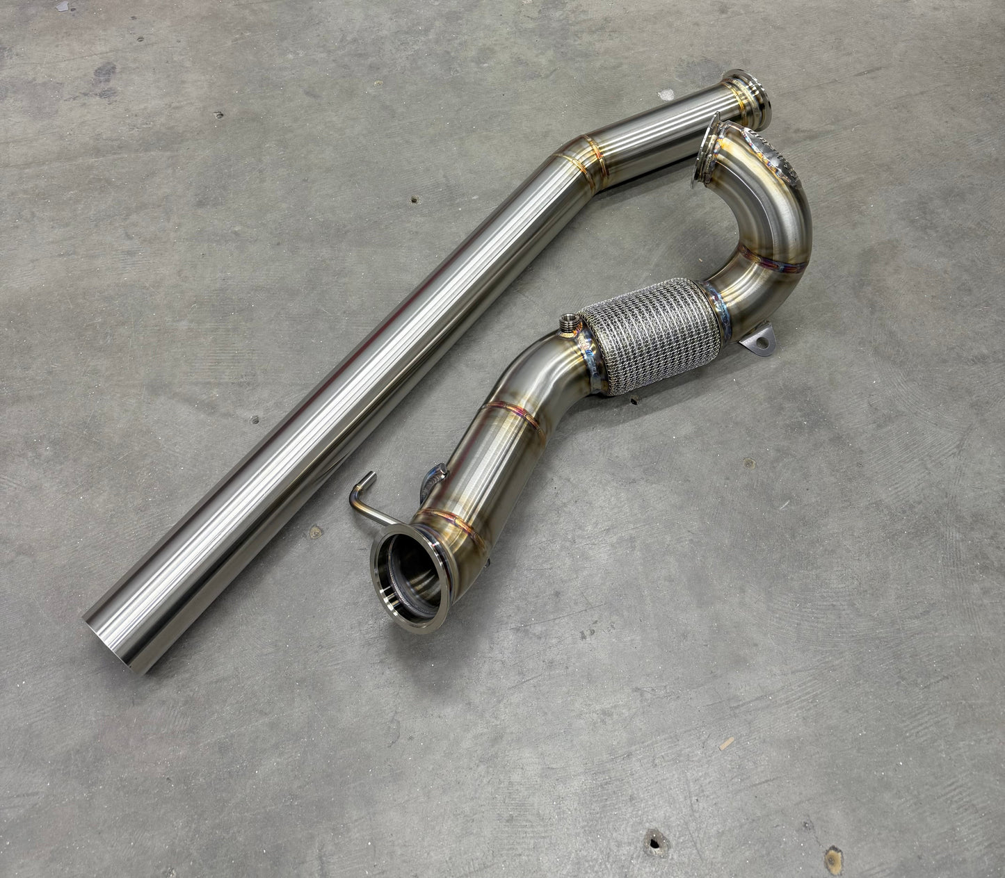CCdesign Full 3.5" Downpipe MK7/7.5 VW Golf R & 8V/8S Audi A3/S3 AWD