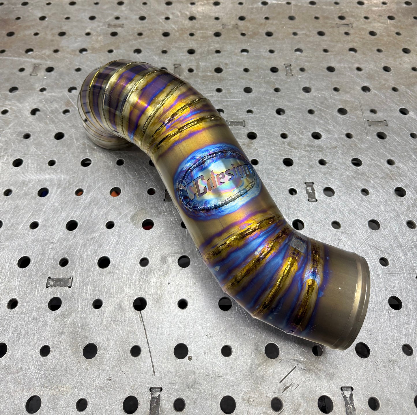 CCdesign MQB 2.0T 4" Titanium Air Intake Tube