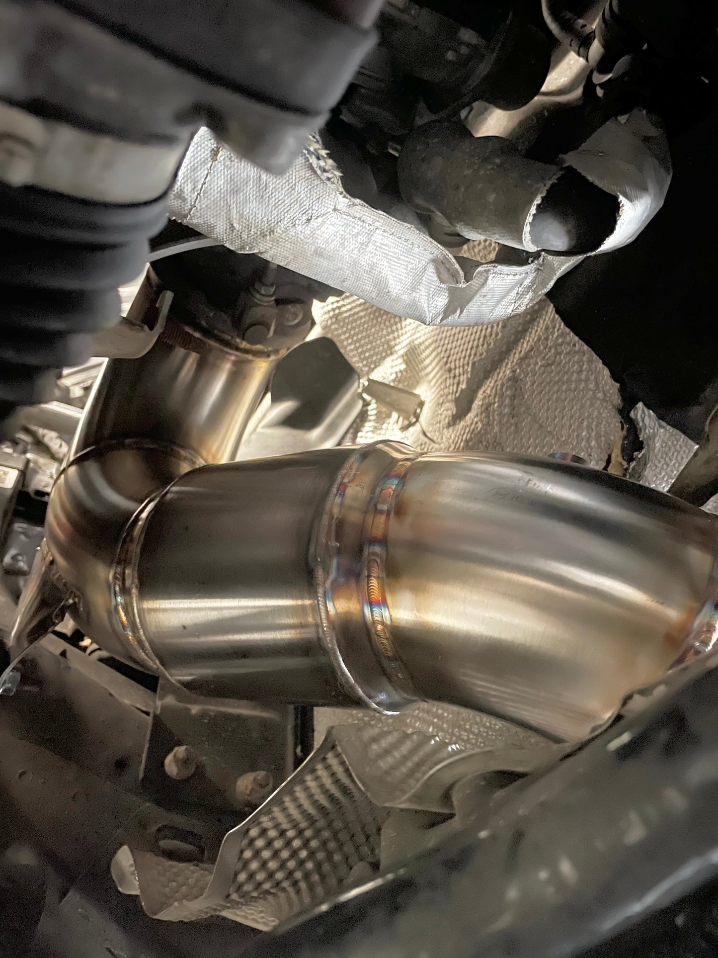 CCdesign 4" GESi Catted Downpipe MK7/7.5 VW Golf R & 8V/8S Audi A3/S3 AWD