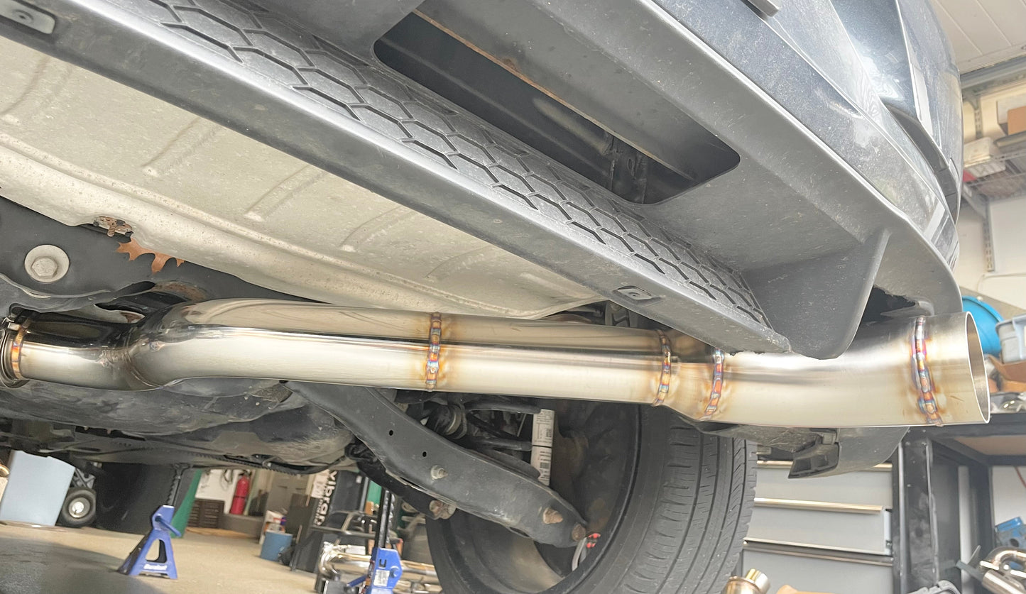 CCdesign **MK7.5** VW Golf GTI 3" Single Exit Catback Exhaust (Passenger Side)