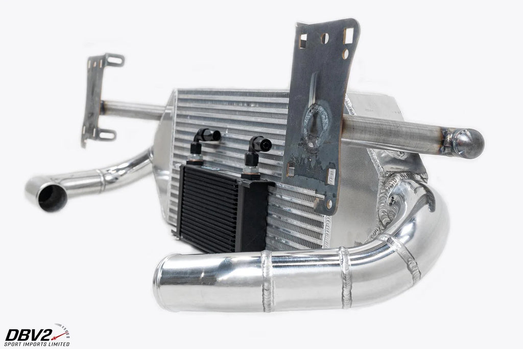 DBV2 Volkswagen MQB/EVO4 Fitment True Front Mount Intercooler + Crash Bar Kit